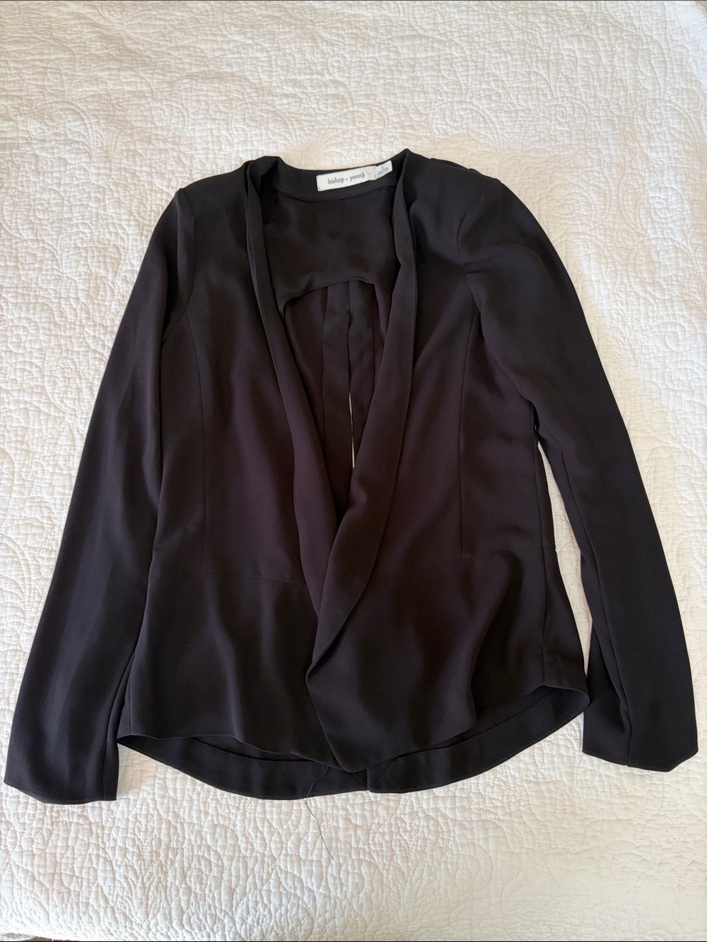 bishop + young Natalia Black Back-tie Blazer